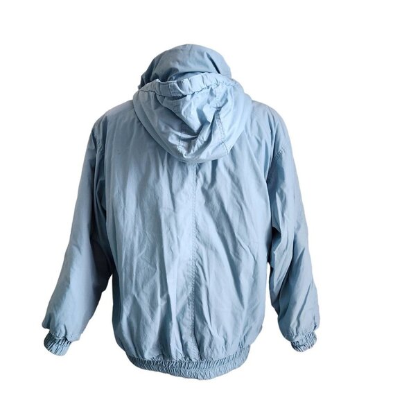 Vintage 80s Kent Street Womens Jacket Size Small Ski Pastel Blue Retro Full Zip - Picture 4 of 15